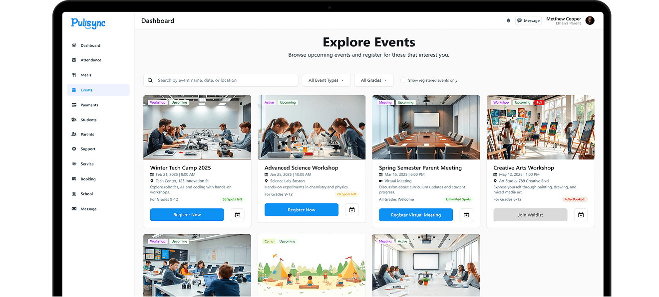 Event Management Dashboard